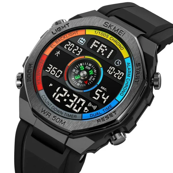 Чоловічий годинник Skmei 2209CLBK Colorful-Black фото 4