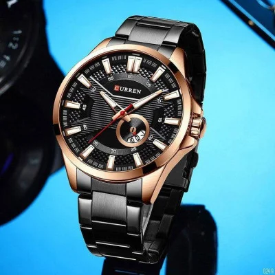 Чоловічий годинник Curren 8372 Black-Cuprum