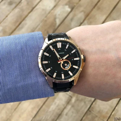 Чоловічий годинник Curren 8372 Black-Cuprum