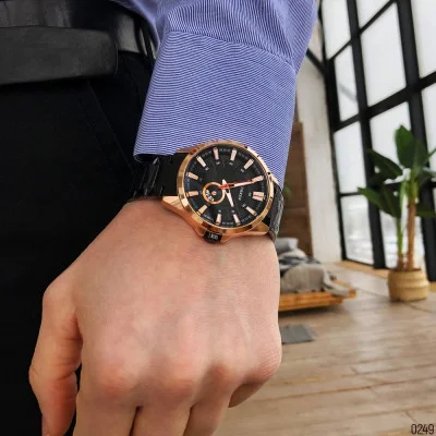 Чоловічий годинник Curren 8372 Black-Cuprum