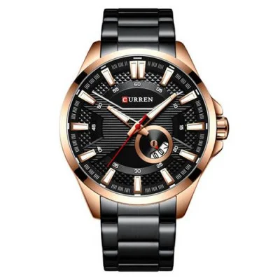 Чоловічий годинник Curren 8372 Black-Cuprum
