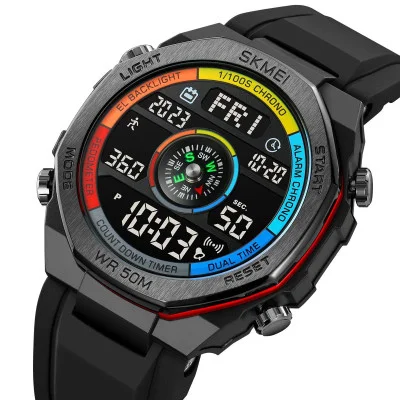 Чоловічий годинник Skmei 2209CLRD Colorful-Red