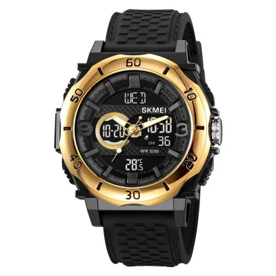 Чоловічий годинник Skmei 2098GDBK Gold-Black