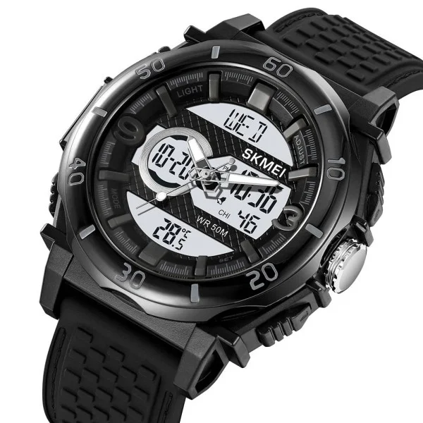 Чоловічий годинник Skmei 2098BKWT Black-White фото 3