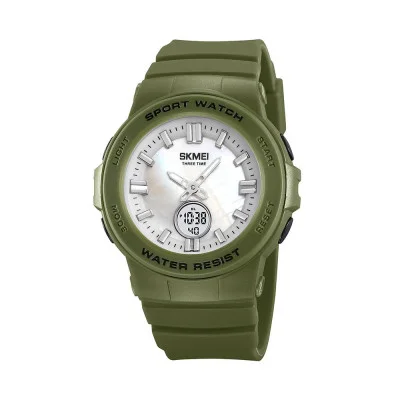 Жіночий годинник Skmei 2125AG Army green