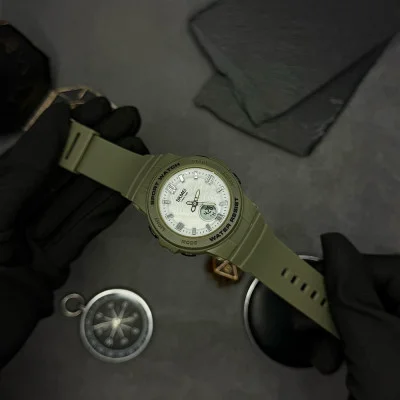 Жіночий годинник Skmei 2125AG Army green