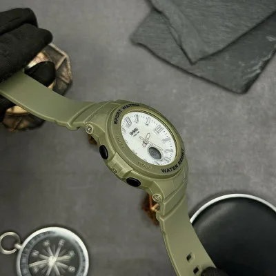 Жіночий годинник Skmei 2125AG Army green