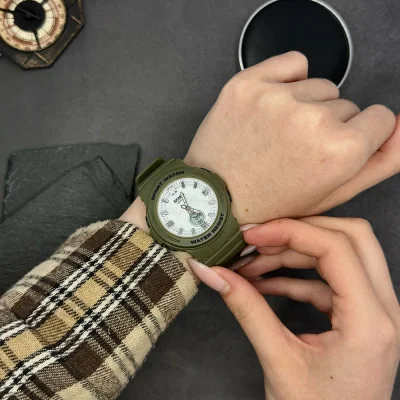 Жіночий годинник Skmei 2125AG Army green