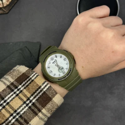Жіночий годинник Skmei 2125AG Army green