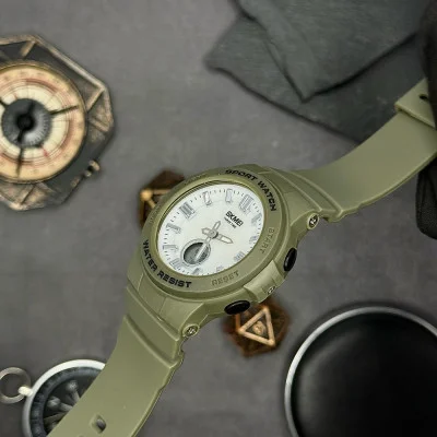 Жіночий годинник Skmei 2125AG Army green