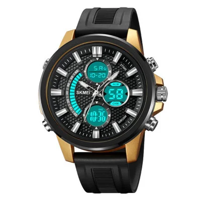 Чоловічий годинник Skmei 2235BKGDWT Black-Gold-White