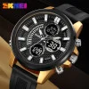 Чоловічий годинник Skmei 2235BKGDBK Black-Gold-Black фото 6