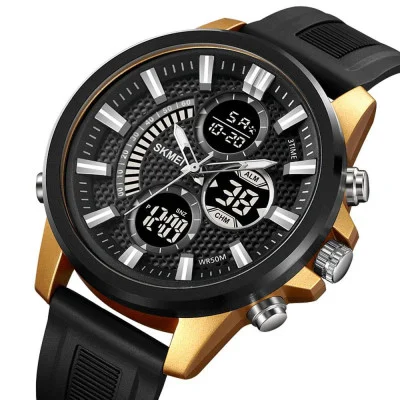 Чоловічий годинник Skmei 2235BKGDBK Black-Gold-Black