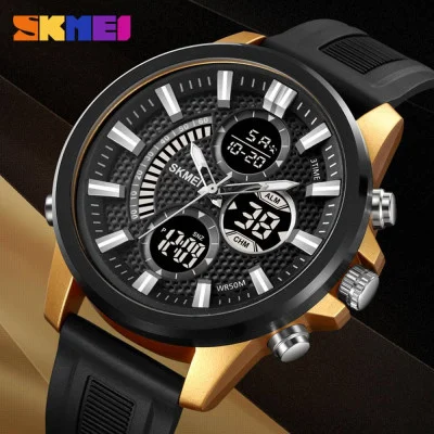 Чоловічий годинник Skmei 2235BKGDBK Black-Gold-Black