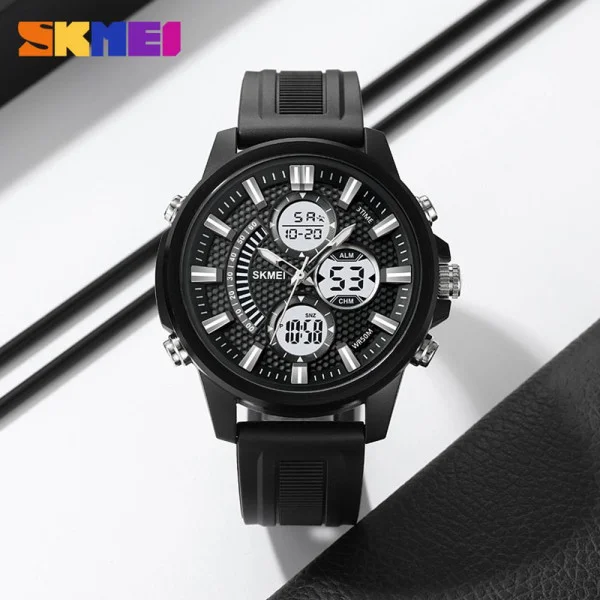 Чоловічий годинник Skmei 2235BKWT Black-White фото 5