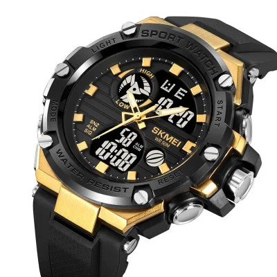 Чоловічий годинник Skmei 2119BKGD Black - Gold