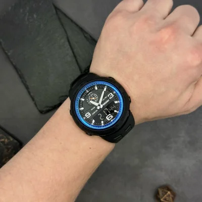 Чоловічий годинник Skmei 1655BUBK Black-Blue