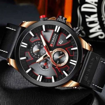 Чоловічий годинник Curren 8346 Black-Cuprum