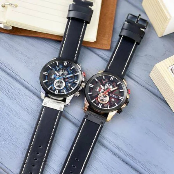 Чоловічий годинник Curren 8346 Black-Cuprum фото 7