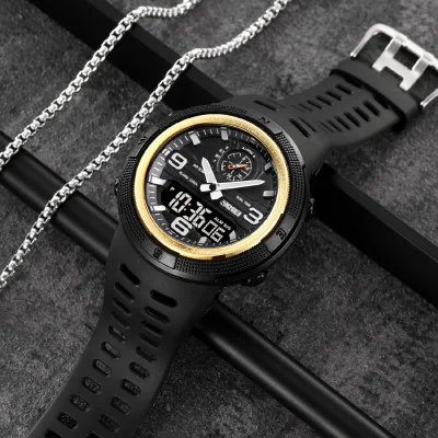 Чоловічий годинник Skmei 1655GDBK Gold-Black