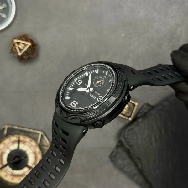 Чоловічий годинник Skmei 1655BKBK Black фото 6