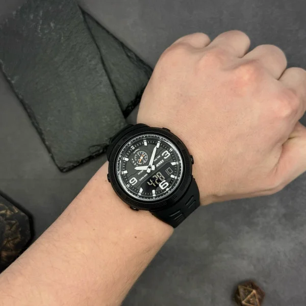 Чоловічий годинник Skmei 1655BKBK Black фото 3