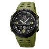 Чоловічий годинник Skmei 1655AGBK Army Green-Black фото 2