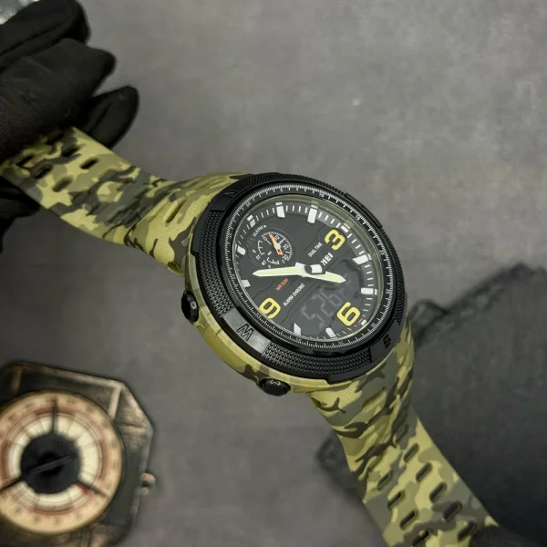Чоловічий годинник Skmei 1655CMGNBK Camo Green-Black фото 5