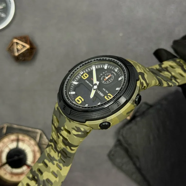 Чоловічий годинник Skmei 1655CMGNBK Camo Green-Black фото 7