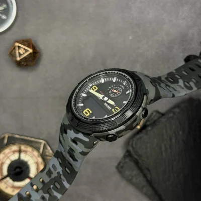 Чоловічий годинник Skmei 1655CMGYBK Camo Grey-Black