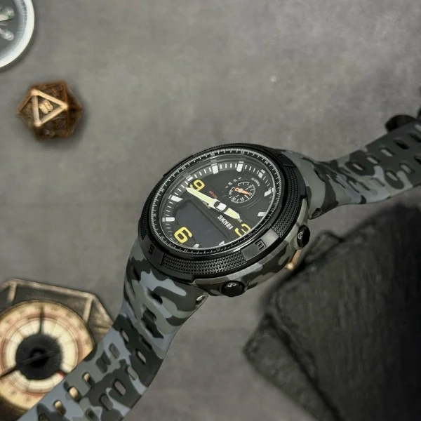 Мужские часы Skmei 1655CMGYBK Camo Grey-Black фото 6