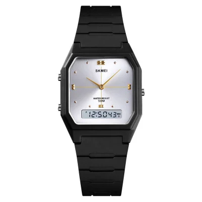 Мужские часы Skmei 1604BKSI Silver-Black