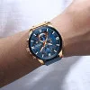 Чоловічий годинник Curren 8346 Blue-Cuprum фото 3