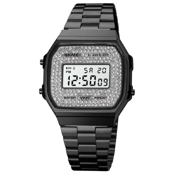 Жіночий годинник Skmei 1808BK Black фото 1