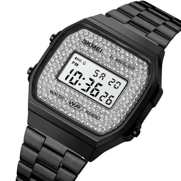 Жіночий годинник Skmei 1808BK Black фото 3