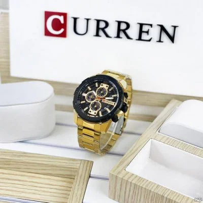 Чоловічий годинник Curren 8336 Gold-Black