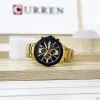 Чоловічий годинник Curren 8336 Gold-Black фото 5