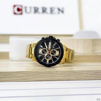 Чоловічий годинник Curren 8336 Gold-Black