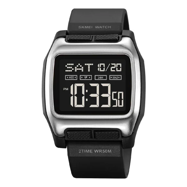 Мужские часы Skmei 2193SIBK Silver-Black фото 1