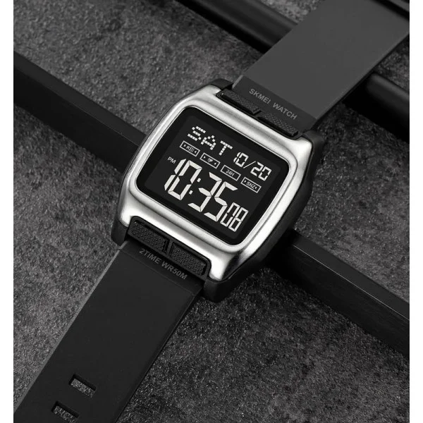 Мужские часы Skmei 2193SIBK Silver-Black фото 5
