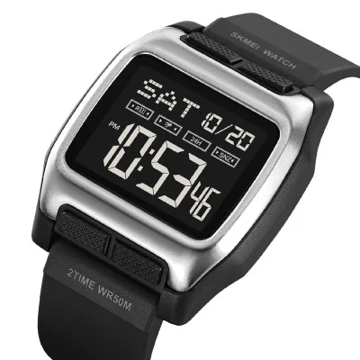 Мужские часы Skmei 2193SIBK Silver-Black