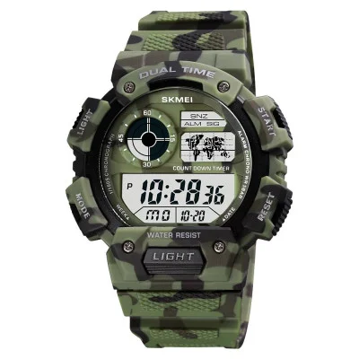 Чоловічий годинник Skmei 1723CMGN Camo Green