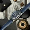 Мужские часы Skmei 9232LSIBU Silver-Blue-Leather Strap фото 6