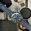 Чоловічий годинник Skmei 9232LSIBU Silver-Blue-Leather Strap фото 5