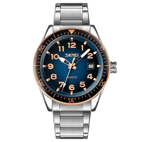 Чоловічий годинник Skmei 9232SRGBU Rose Gold-Blue фото 1