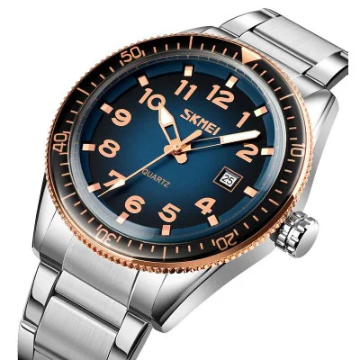 Мужские часы Skmei 9232SRGBU Rose Gold-Blue