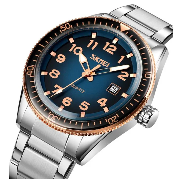 Чоловічий годинник Skmei 9232SRGBU Rose Gold-Blue фото 3