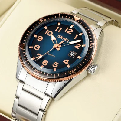Мужские часы Skmei 9232SRGBU Rose Gold-Blue