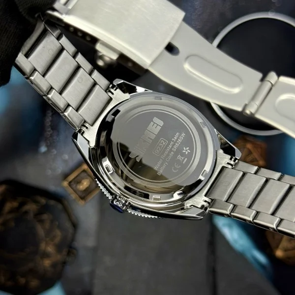 Мужские часы Skmei 9232SSIBK Silver/Black-steel strap фото 9