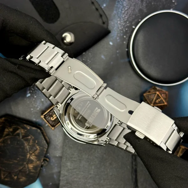 Чоловічий годинник Skmei 9232SSIBK Silver/Black-steel strap фото 8